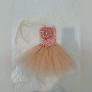 Cream and pink tutu dress size Newborn